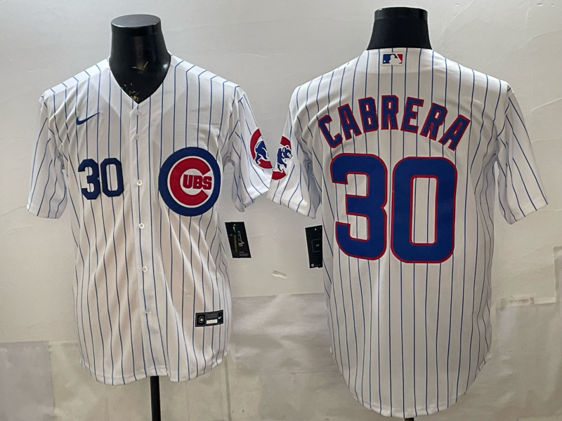 Men 2026 Chicago Cubs #30 Cabrera white Game Nike MLB Jersey 03006->chicago cubs->MLB Jersey